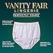Vanity Fair Women's Perfectly Yours Cotton Full Brief Panties, Cotton Underwear, 3 Pack, Star White/Star White/Star White, Size 8