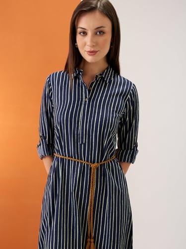 Image of Globus Women Ethnic Dress (GS578228 Indigo S)