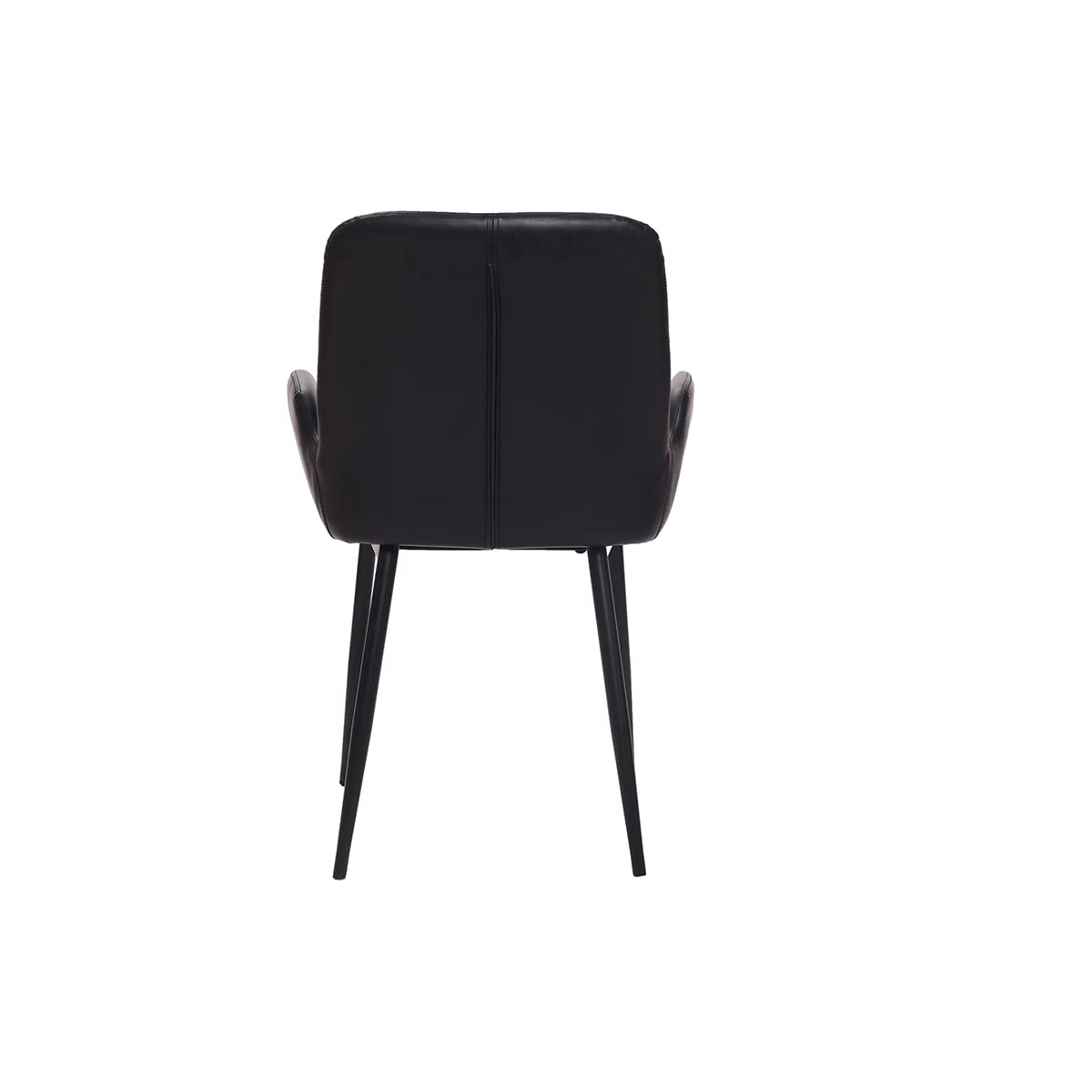 Miliboo Sillones Vintage Negros con Patas Metal Negro (Lote de 2) TIKA