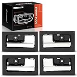A-Premium Inside Interior Door Handles Compatible with Ford F-150 F150 2009-2014 Crew Cab Pickup, 4-PC Set, Front and Rear Driver and Passenger Side, Replace# CL3Z1522601GA, CL3Z1522600GA
