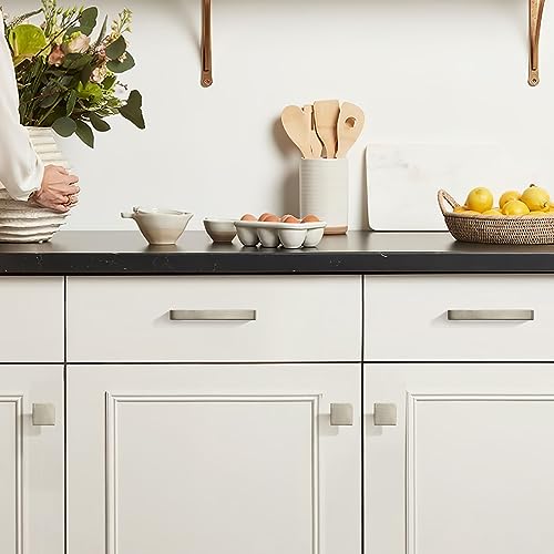 CABDM 20 Pack 6-5/16 inch Solid Brushed Nickel Cabinet Handles Kitchen Hardware Drawers Bathroom Vanity Cabinet Door Handles by CABDM - Used condition - Image 4