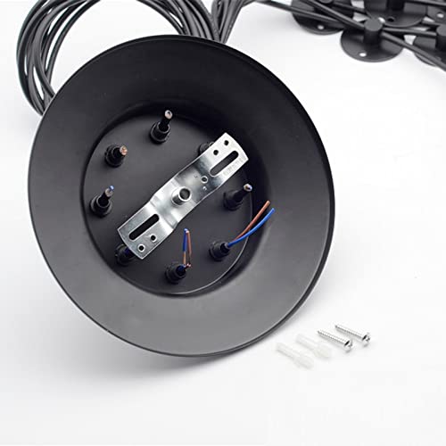 Lámpara industrial de techo para iluminar habitaciones altas con cables largos regulables