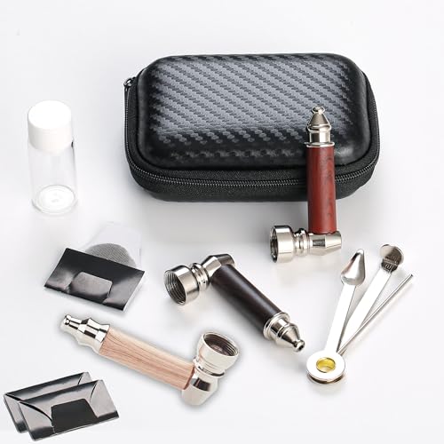 3pc-Short-Realistic-Wood-Grain-Tobacco-PipeWooden-Classic-Texture-Smoking-PipesWith-Cleaner-Tamper-Tool-Black-Bag