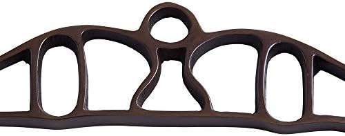Ceiling pulley hanging clothes airer rack for kitchen and laundry 4 lath (Black, 1.2 Metre)