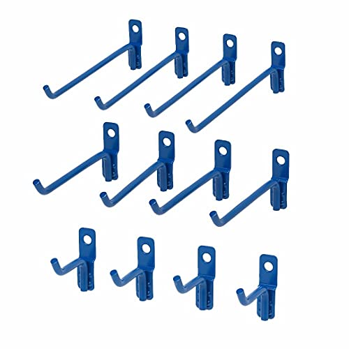 Omniwall Wire Hooks - 12 Pack Variety Garage Organization System For Storage White #TOP2