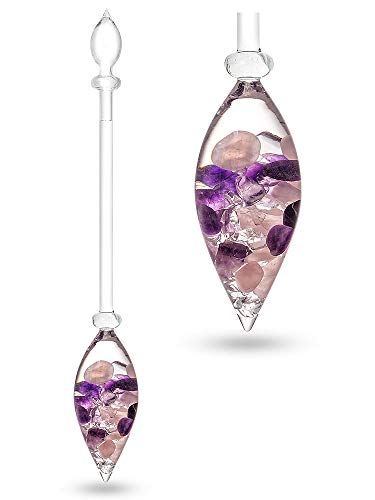 VitaJuwel Grande Wellness | Wasserspender mit Amethyst, Rosenquarz & Bergkristall für Entspannung und Ausgleich