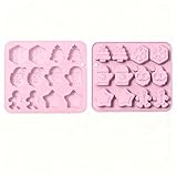 Silikon Backform Weihnachten 12er Form Weihnachtsbaum Schneeflocke Handschuh Stern Lebkuchenmann –...