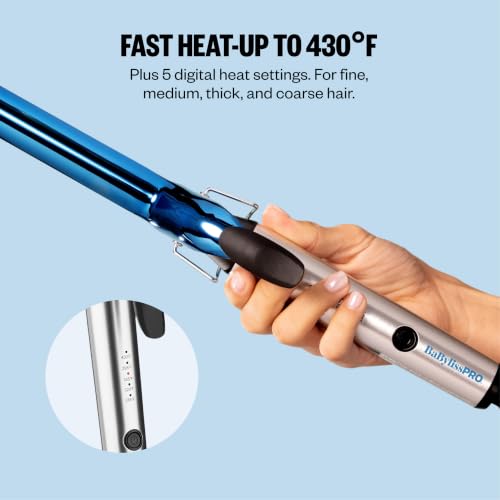 Image of BabylissPRO Nano Titanium Professional Curling Iron with Extended /Long Barrel Perfect for Longer Hair