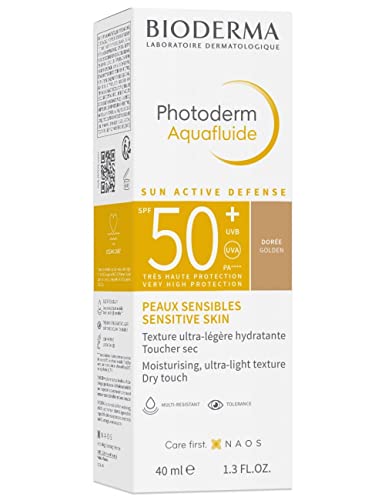 Protection Solaire Ultra légère Hydratante Peaux Sensibles Spf50+ Photoderm Aquafluide Bioderma Le Tube De 40ml - vue 5