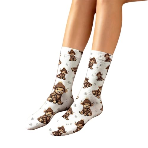 Christmas Classic Warm Fuzzy Sherpa Lined Slipper Socks for Women Holiday - image 2