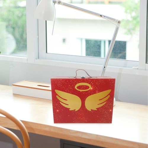 Boîte en papier rouge portable et compacte pour emballage cadeau - 6