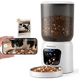 Inetzora Automatic Cat Feeder with 2K Camera: 5G WiFi Auto Dog Feeder - 6L