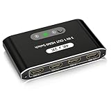 【Répartiteur haute résolution 4K】C'est un sauveur pour vos anciens appareils. Si vous avez une grande passion pour votre ancien appareil et que vous ne souhaitez pas le remplacer, mais que vous voulez que votre appareil soit plus moderne avec plus de connexions HDMI ou une résolution plus élevée, notre commutateur HDMI 4K est votre bon choix. Car il prend en charge les sorties haute résolution 4K, 3D, UHD et 1080P.