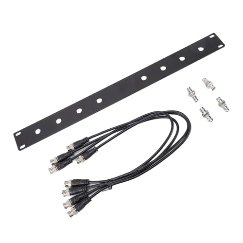 Kit de antena de montaje frontal 1U de aluminio con cables BNC de 50 cm 3