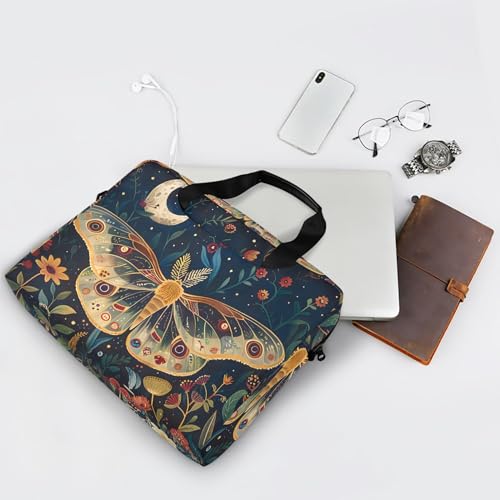 Bolsa para portátil ALAZA Butterfly Moon Flowers 13-15.6" miniatura 7