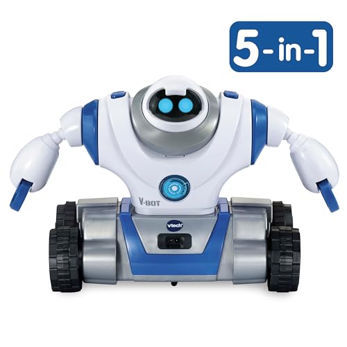 VTech V-Bot 5-in-1 Roboter - Motorisiert, Baukasten für Kinder – Ansicht 4