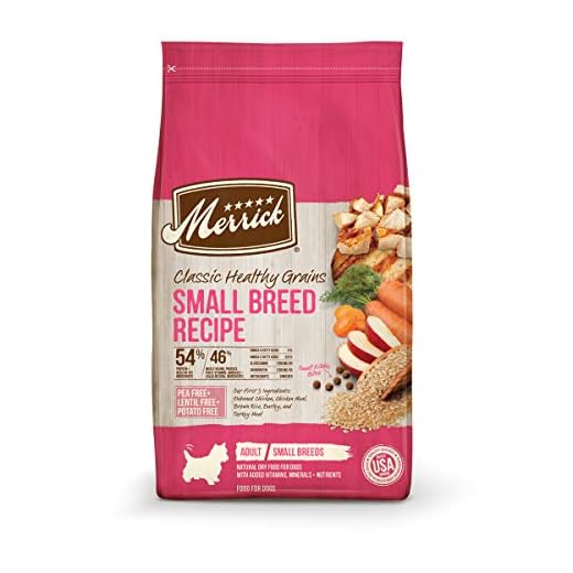 Merrick Healthy Grains Premium Dry Dog Food for Small Dogs, Wholesome and Natural Kibble, Small Breed Recipe - 12.0 lb. Bag