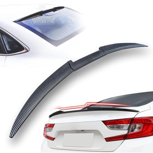 QMMMNH Spoiler Posteriore per Auto, per Peugeot 2008 II /2008 I /2008 DKR ABS Alettone Tetto Posteriore Tuning Ala Styling Accessori,Auto Spoiler Posteriori,B/Carbon Fiber Look
