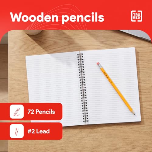 Crayon en bois pré-taillé TRU RED mine cassable évitée écriture nette 2,2 mm