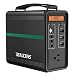 BEAUDENS Portable Power Station, Lithium Iron Phosphate Battery LiFePO4, 2000 Cycles, 10 Years Life, 166Wh 110V/150W AC Outlet, Solar Generator for Outdoors Camping Travel Fishing Emergency Backup