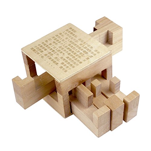 Kingou Chinese 3D Wooden Inside Story Puzzle Interlocked Burr Puzzles Disentanglement Magic Cube #TOP1