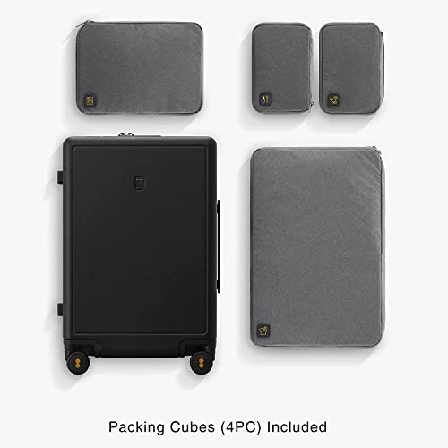 Level8 Elegance Carry On Suitcase, 20” Hardside Luggage With Tsa Lock, Spinner Wheels-Black, 20-Inch #TOP2