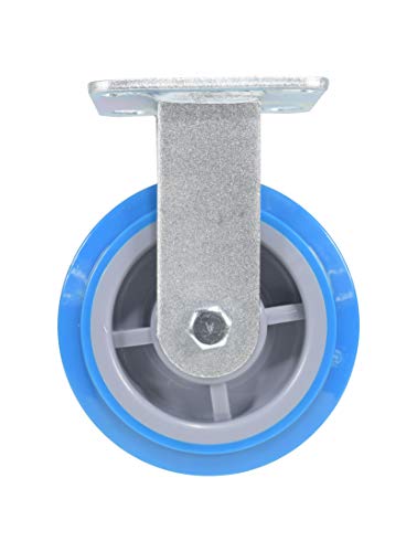 Roulette rigide en polyuréthane 6 x 2 pour chariot industriel