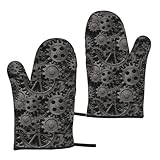 Antidérapants et munis d'un anneau : Contient une paire de gants de cuisine. Le motif imprimé assure une prise en main sûre et antidérapante pour manipuler casseroles et poêles. Grâce à leur anneau de suspension, ces gants se rangent facilement et vous permettent de les suspendre lorsqu'ils ne sont pas utilisés, optimisant ainsi l'espace et l'esthétique de votre cuisine.