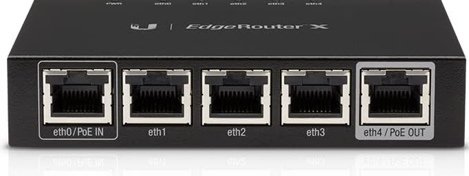 Ubiquiti Networks ER-X EdgeRouter X 4-Port Gigabit Router w/ Power Adapter (Renewed)