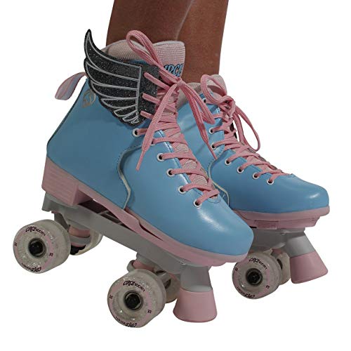 Circle Society Classic Adjustable Indoor and Outdoor Childrens Roller Skates - Classic Cotton Candy, 3-7 US (Renewed) - Thumbnail 7