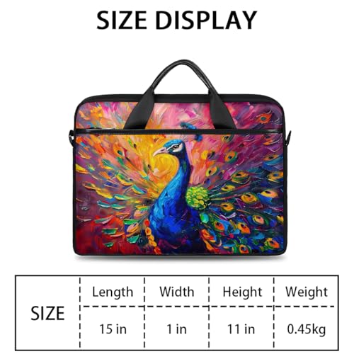 Bolsa para portátil de 15 pulgadas con correa ajustable miniatura 2