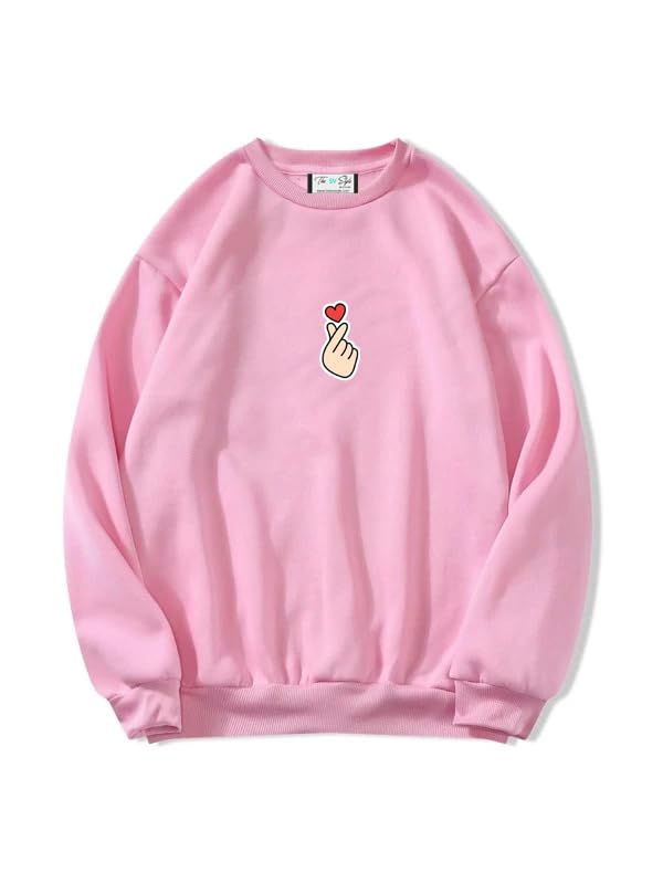 Image of SXV 'Frog & Mushroom' Printed Cool Aesthetic Drop Shoulder Oversized Baggy Sweatshirt