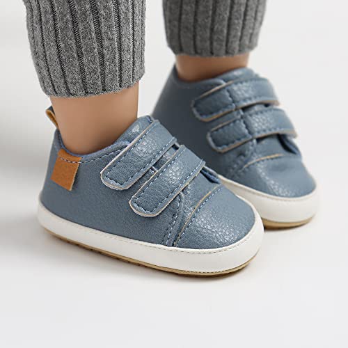 Image of Clowora Baby Boys Girls Shoes Non-Slip Rubber Sole Sneakers Infant First Walking Toddler Crib Shoes Newborn Loafers Flats.