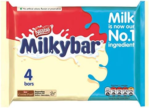 Original Milky Bar White Chocolate Pack imported from the UK, England Milkybar White Chocolate Pack British White Chocolate