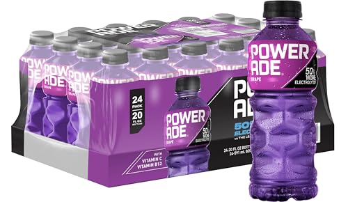 Image of POWERADE Sports Drink Grape, 20 Ounce, Can (Pack of 24)