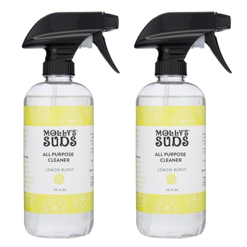 Molly's Suds All Purpose Cleaner | Multi Surface Household Spray (Powerful, Versatile) | Clean, Simple Ingredients | Lemon Burst, 16 oz (2 Pack)
