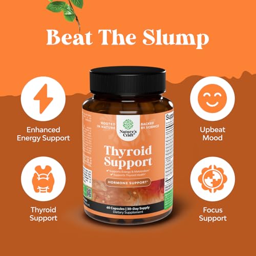 image for Natures Craft Herbal Thyroid Support Complex - Potent Kelp Iodine Supp