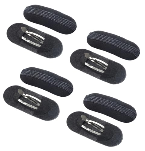10 Pcs Black Sponge Bump Up Hair Clip Volume Padding Bun Updo Magic Head Insert Hair Barrettes Maker Tool Hairpins Hair Accessories