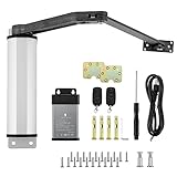 Hanchen Automatic Gate Opener 550 Lbs Door Aluminium Alloy Swing Gate Opener System Electric Integrated Driveway Home Garden Gate Operator with Remote Control Kit