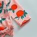 Dcohmch Baby Girl Rash Guard Swimsuit Long Sleeve Bow/Fruit Print Bathing Suit Infant Toddler Swimwear with Headband (Orange, 2-3 Years)