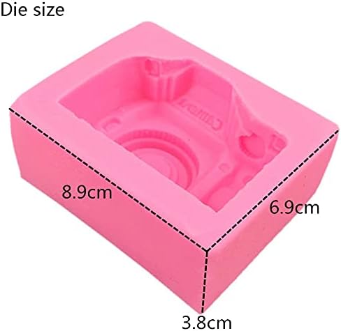 Miniatura 2 de Molde de fondant para cámara de silicona para pastel de chocolate, molde de caramelo, herramientas de pastelería para hornear, mini molde de jabón