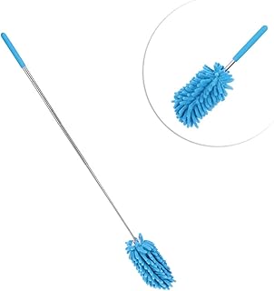 KALLORY Detachable Dusting Brush Chenille Brush Washable Dusting Brush Washable Duster Flexible Duster Cleaning Duster Chenille Pad Expandable Duster Telescoping Duster Car Mop Desktop
