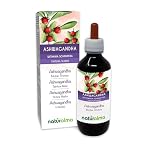 Ashwagandha or Indian Ginseng (Withania somnifera) Roots Alcohol-Free Mother Tincture Naturalma - Liquid Extract Drops 200 ml - Food Supplement - Vegan