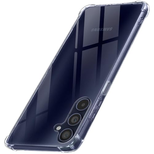 Image of TheGiftKart Shockproof Hybrid Crystal Clear Samsung Galaxy F54 5G Back Cover Case | 360 Degree Protection | Transparent Hard Back Cover Case for Samsung Galaxy F54 5G (PC & TPU, Transparent Bumper)
