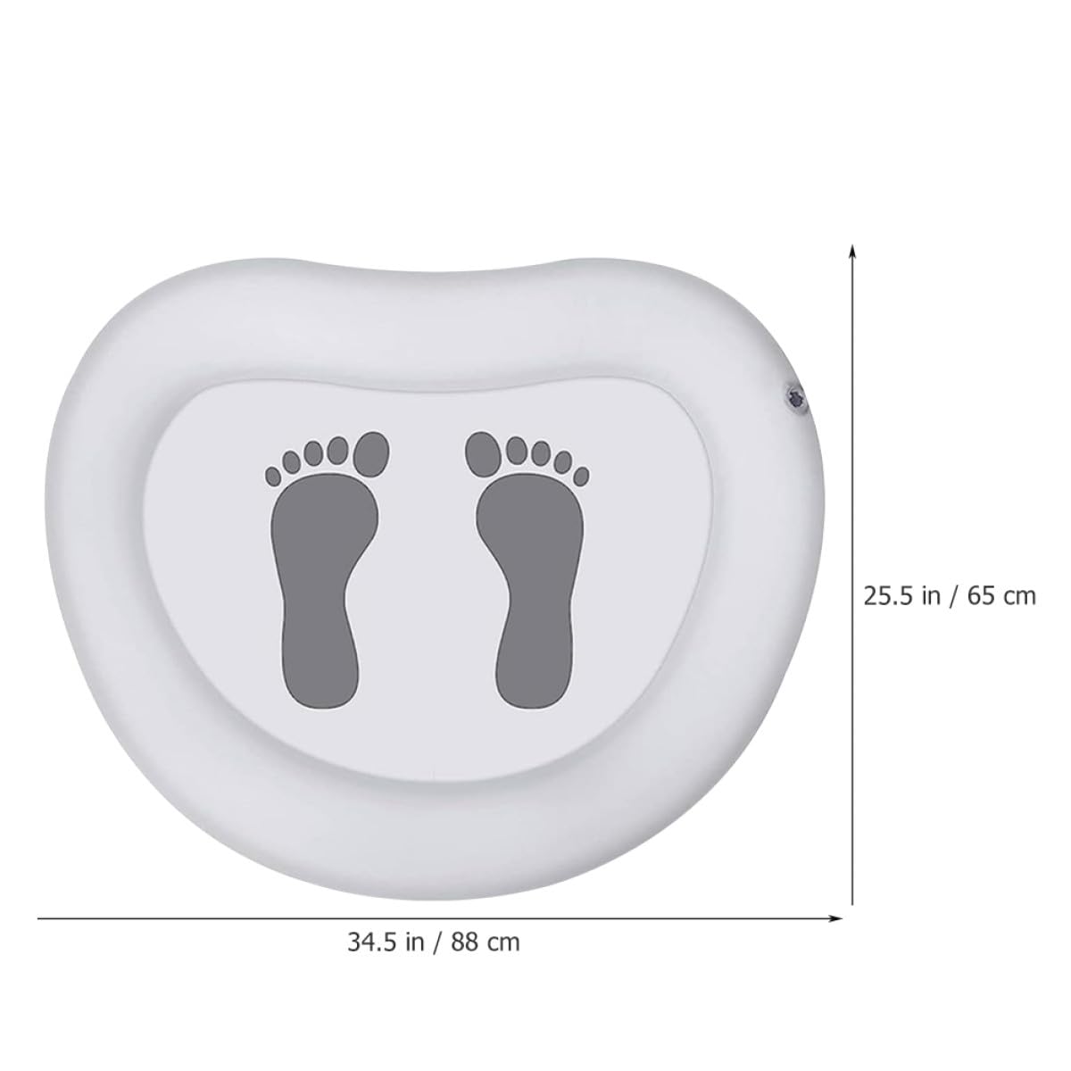 SOLUSTRE Pediluvio Gonfiabile per Piscina e Spa in Pvc Superficie Antiscivolo e Tappetino Massaggiante per Piedi Facile da Montare Colore Casuale