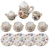 Accessoire décoratif polyvalent : idéal pour les collectionneurs et les amateurs, ce mini service à thé sert à la fois d'objet décoratif et d'accessoire fonctionnel pour les maisons de poupées, l'artisanat et les dioramas.