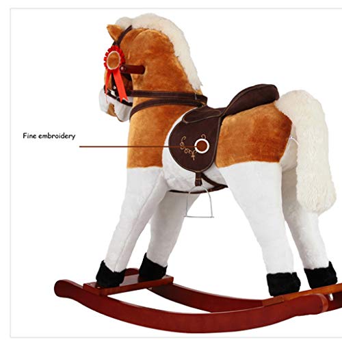 Schaukelpferd QIQIDEDIAN Baby-Schaukelstuhlpferdplastikmusik-Schaukelpferdgroßes verdickendes Kinderspielwaren 1-2 Jahre… – Bild 5