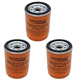 3Pk 070185ES Oil Filters for Air-Cooled and Portable Generators Compatible With Generac 070185E