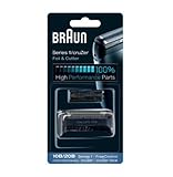 Braun 81695826 - Braun 10b pack de recambio para afeitadora eléctrica hombre series 1/freecontrol/cruzer con láminas de recambio y portacuchillas, negro