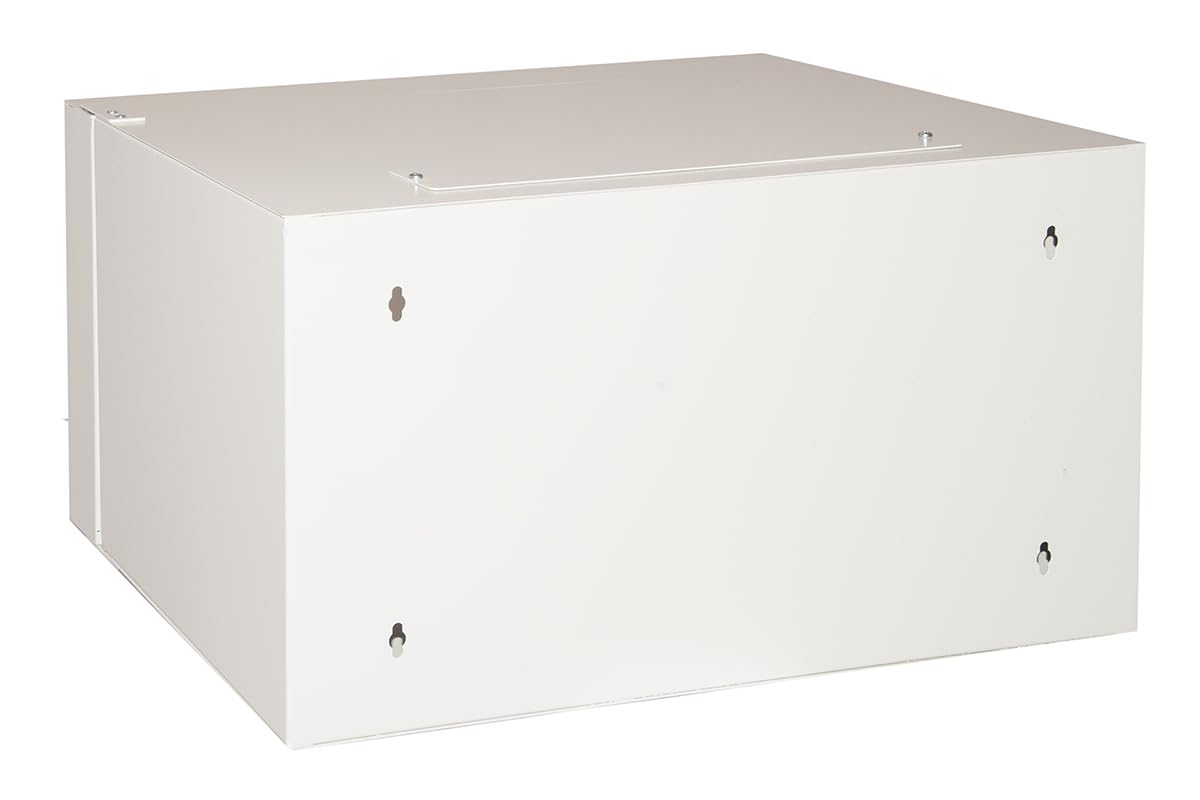 armadio rack 19" CO1906U30 con profondità 360 mm e porta in vetro temprato con chiusura a chiave, struttura in acciaio, dimensioni 54x36x29,5 cm, colore grigio, unità 1 pezzo